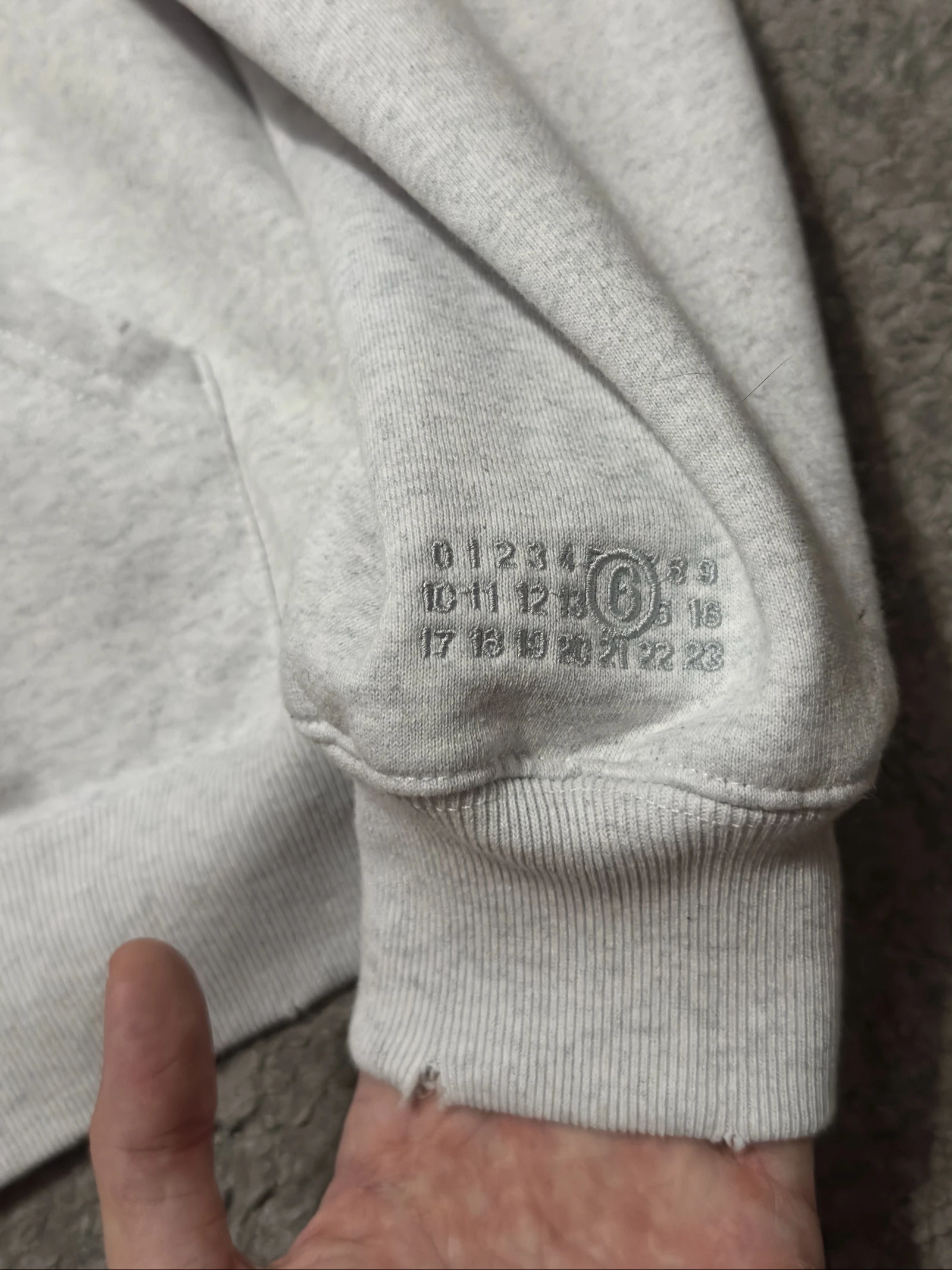 Supreme × MM6 Maison Margiela Sweat à capuche zippé (Gris) – photo 3